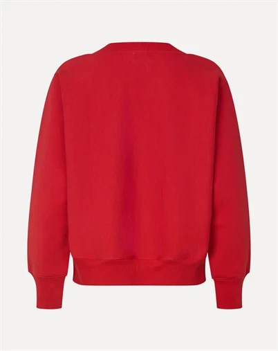 Stine Goya - Side Panel Sweatshirt - Fiery Red 